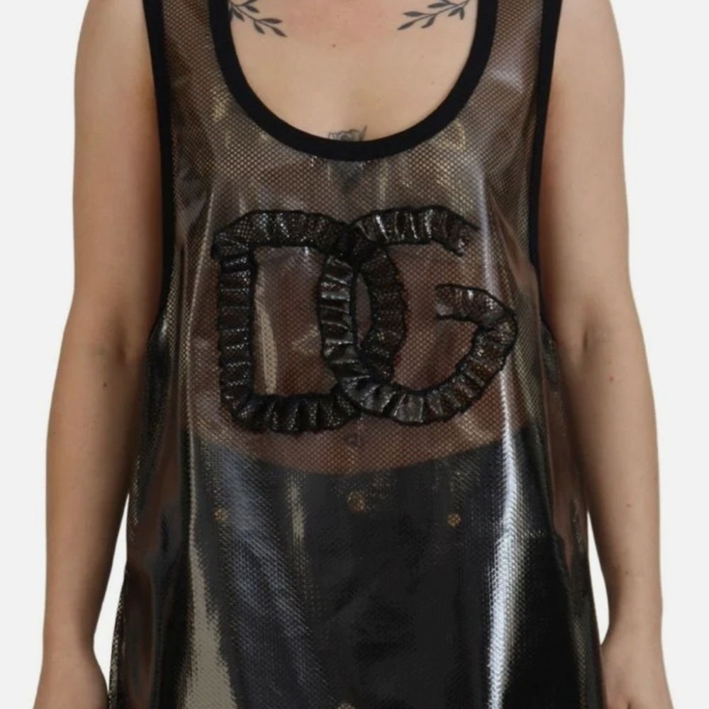 Dolce & Gabbana Black Mesh Tank Top